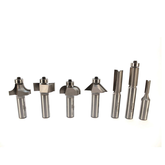 7-Piece Basic Router Bit Set, 1/2" Shanks, Model 401 alt 0
