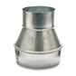 6" to 4" Metal Reducer - Dust Collection Fitting alt 0