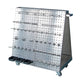36-3/4 In. L x 39-1/4 In. H x 21-1/4 In. W Stainless Steel Frame SS LocBoard Tool Cart with Tray, 60 pc Stainless Steel alt 0