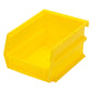 5-3/8" L x 4-1/8" W x 3" H Yellow Stacking, Hanging, Interlocking Polypropylene Bins, 6 CT alt 0
