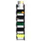 7-3/8" L x 4-1/8" W x 3" H Brown Stacking, Hanging, Interlocking Polypropylene Bins, 6 CT alt 0