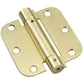 3-1/2" Full Mortise Adjustable Spring Hinge Brass 5/8'' Radi alt 0