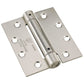 4-1/2" Full Mortise Adjustable Spring Hinge Brushed Nickel S alt 0
