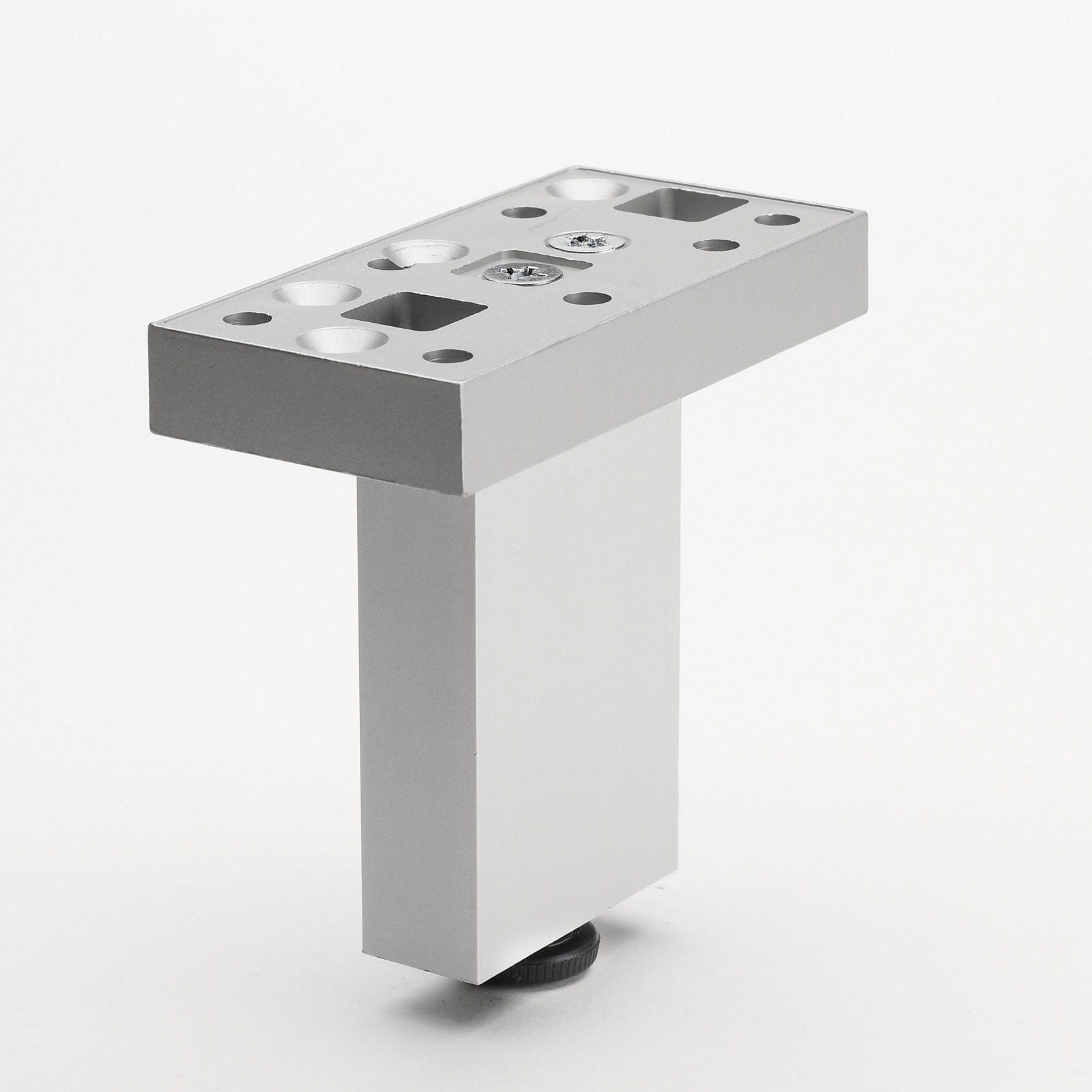 5-29/32" (150 mm) Adjustable Contemporary Versatile T or L Shaped Furniture Leg Aluminum alt 0
