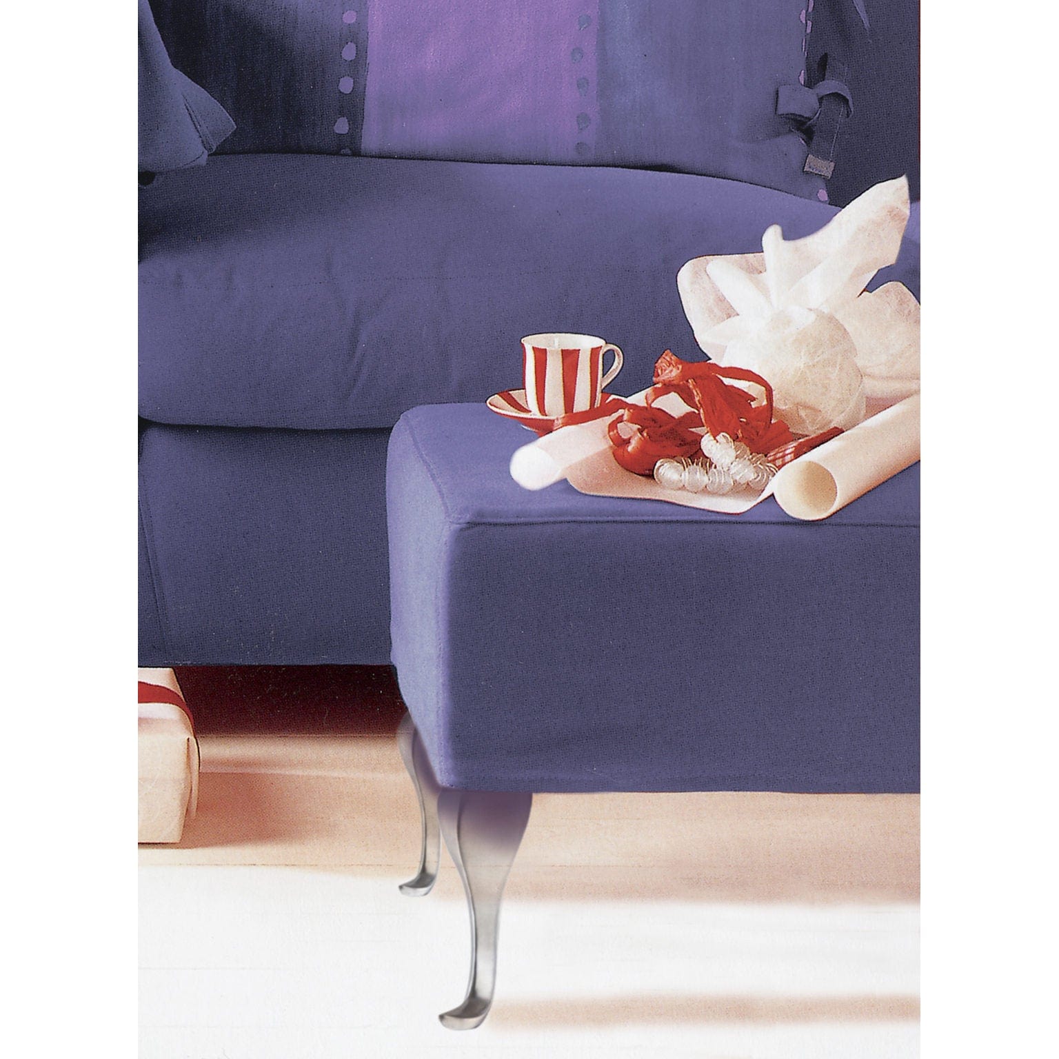 9-3/8" (238 mm) Curved Furniture Leg Brushed Aluminum alt 0