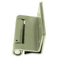 4-1/2"  Wrap-Around Swing Clear Spring Hinge Brushed Chrome alt 0