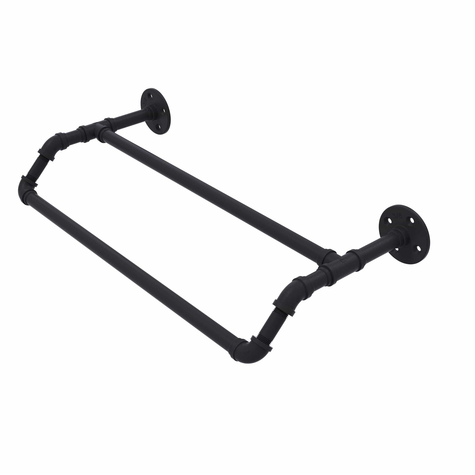  30" Double Towel Bar, Matt Black Finish alt 0