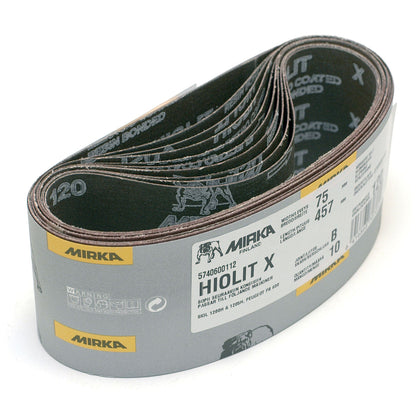 3" x 21" Hiolit XO Portable Abrasive Belt, 60 Grit, 10 pk alt 0
