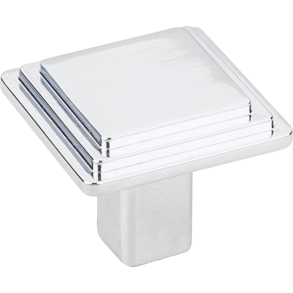Calloway Large Square Knob, 1-1/4" O.L., Polished Chrome alt 0