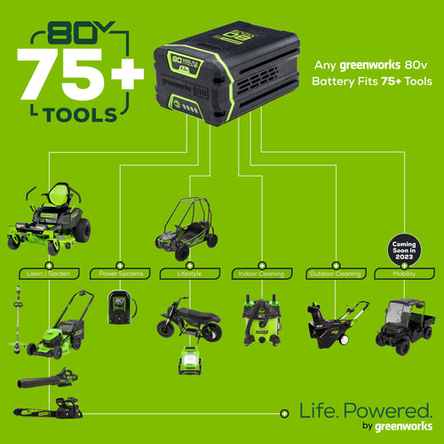 Greenworks 80V 10 Cordless Battery Pole Saw w/ 2.0 Ah Battery & Rapid Charger