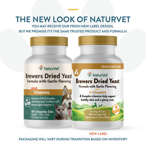 NaturVet Brewers Dried Yeast Formula with Garlic Flavoring Plus Vitamins