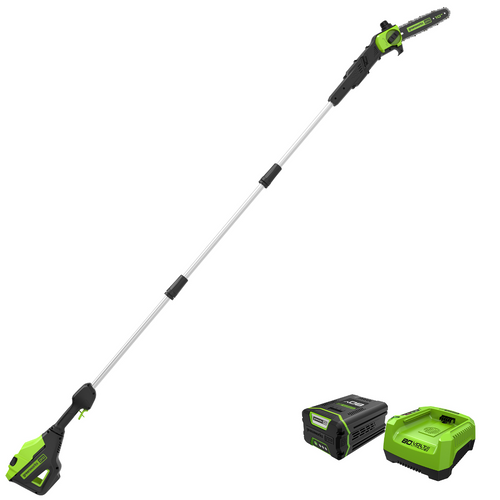 Greenworks 80V 10 Cordless Battery Pole Saw w/ 2.0 Ah Battery & Rapid Charger