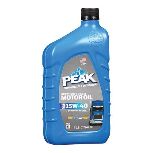 PEAK Heavy Duty Diesel Synthetic Blend Motor Oil SAE 15W-40 1 Quart