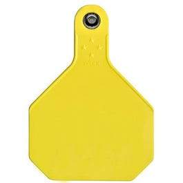 All American Livestock Tag, Blank, Large, Yellow, 25-Pk.